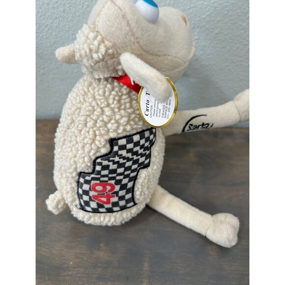 Serta Mattress Counting Sheep Plush Lamb Brent Sherman Nascar #49 With Tags - Picture 3 of 8